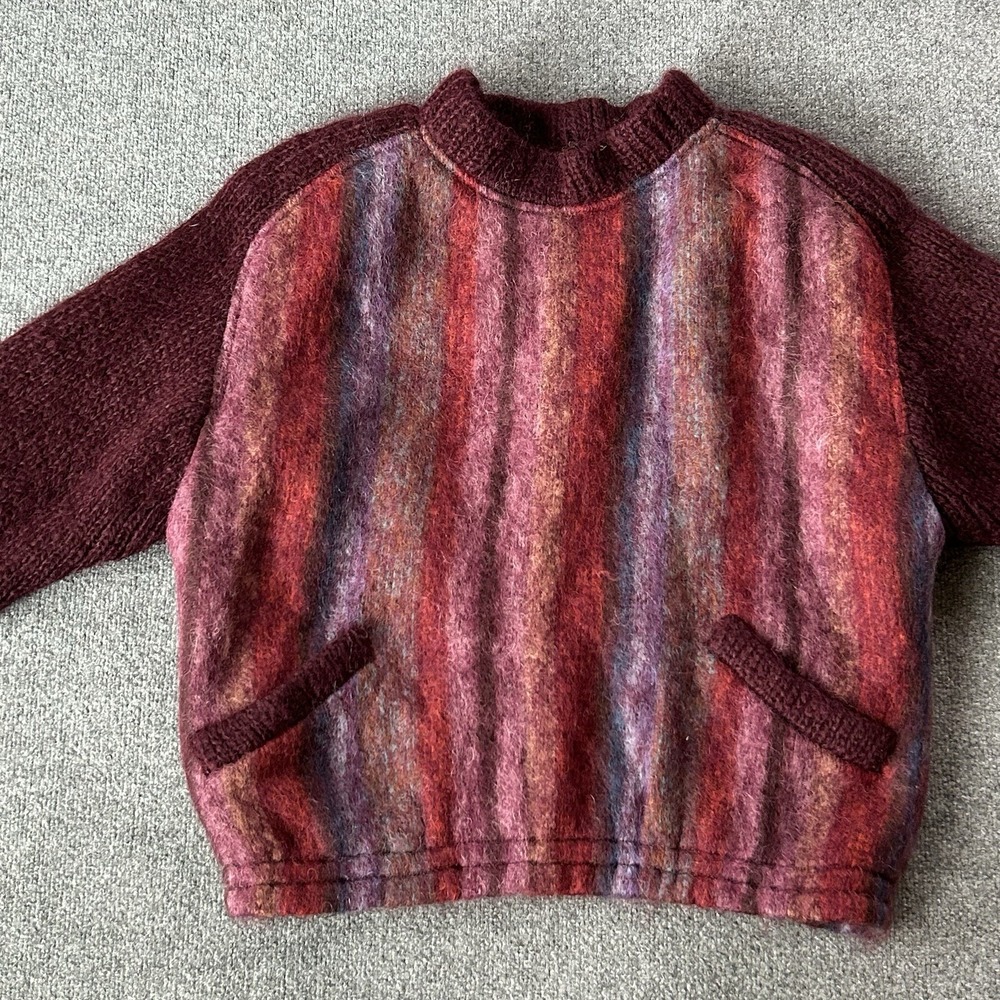 Donegal Designs Sweater Women‎ Extra Large Mohair Jumper Lined VTG Handwoven